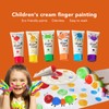 8PCS Finger Paints Safe Washable DIY Kids Finger Paints for