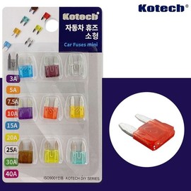 Kongshim Patsim 카휴즈 K7225) 퓨즈 홀더 Mini 휴즈(소형 자동차 Kahyuze K7225) Fuse Holder Mini Fuse (Small Car)