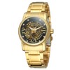 Forsining Fashionable Men Automatic Mechanical Watch Round Dial Analog Wristwatch