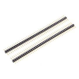 Sourcingmap 10Pcs 2mm Pitch 40P Single Row Straight Connector Pin Header Strip for Prototype Shield
