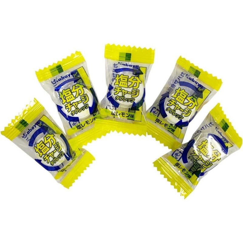 Kabaya Salt Charge Tabretts, Salt Lemon Flavor, Approx. 17.6 oz