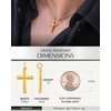 RTZN® Gold Cross Necklace For Men – 18K Mens Gold