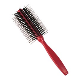 Como Life Hairdresser's Easy Volume Up Brush, Natural Pig Bristle, Hair Brush, Half Roll Brush, Blow Brush, Comb, Volume, Tangle, Anti-Static Electricity, Brushing, Hair Care, Blow Styling, Curl, Hair Set, Shiny, Curly Hair, Professional Recommended (Hea