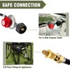 BESTFIRE Propane Regulator,4 Feet High Pressure 0-20 PSI Gas Burner