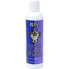Blitz 618 Silver Care Liquid Polish for all Fine Sterling Silver, 8 Ounce, 1-Pack