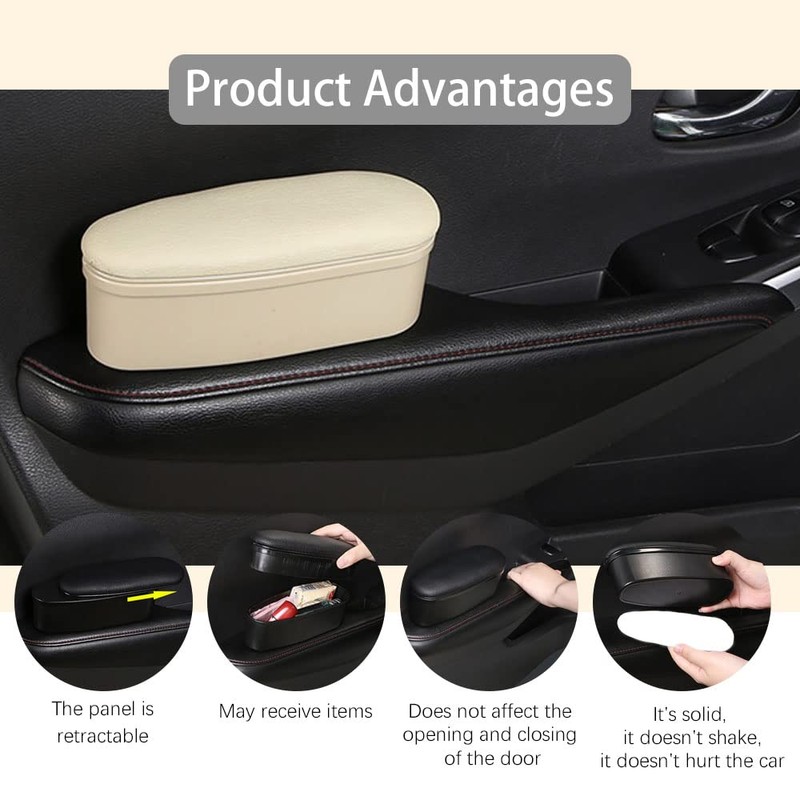 ASUBHA Car Armrest Support Cover, Arm Rest Cushion, Comfortable Car