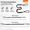 2 Pack Bungee Dock Line & Rope Ties Boat Dock