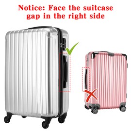 Yotako Upgraded Zippered Suitcase Cover, 30 Inch Clear PVC Luggage Covers for Suitcase Luggage Protector Suitcase Cover (30''(26.37''H x 20.27''L x 11.61''W))