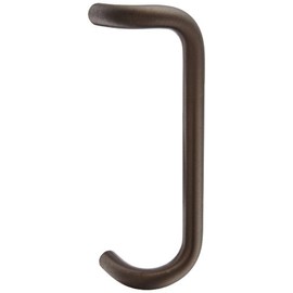 Rockwood BF158.313 Aluminum 90-Degree Offset Door Pull, 1" Diameter x 12" Center-to-Center, Through Bolt Mounting for 1-3/4" Door, Dark Bronze Anodized Finish