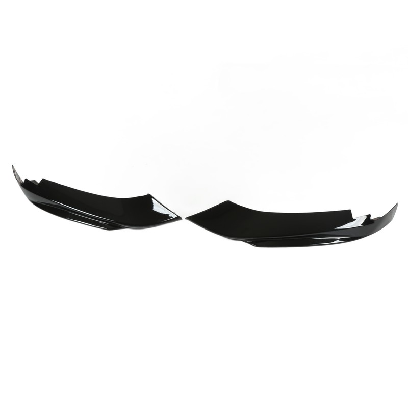 2 Pcs Front Bumper Diffuser Glossy Black Left Right Lip