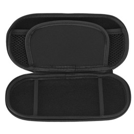 Tbest Hoesje Ps Vita, Ps Vita Slim Case, Case For Psp 3000, Psp Case, Ps Vita Double Compartment Carrying Case Black Protective Hard Case Cover Carry Pouch Travel Bag For Sony Ps Vita (red)