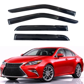 KPY Rain Guards Fit for 2013-2018 Lexus ES300h ES350, Out-Channel Window Visors Vent Wind Deflectors 4PC, Car Accessories for 2013-2018 Lexus ES Series