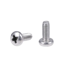 MACHSWON M4x10mm TV Computer LCD Monitor Stand Mounting Phillips Head Screw 304 Stainless Steel Cross Groove Pan Head Machine Screw 150pcs