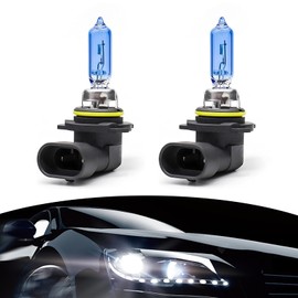 AWGUKA 2 PCS Car Halogen Light, 9012 12V 55W Ultra White Light Near Light, Anti-seismic and Waterproof Plug-and-Play fog Light Replacement Bulb, Universal for Most Cars (White)