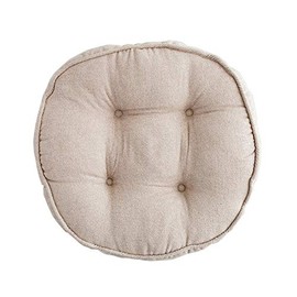 vctops Almohadillas suaves para sillas de 45,7 cm de diámetro, súper cómodas, gruesas, color sólido, cojín redondo para sillas de cocina, comedor, oficina (beige, 45,7 x 45,7 cm)