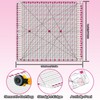 VIVIZEN Quilting Ruler |12.5x12.5 Inch Slotted Quilting Ruler for Fabric