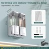 Shampoo and Conditioner Dispenser 2 Chamber No Drill Shower Soap
