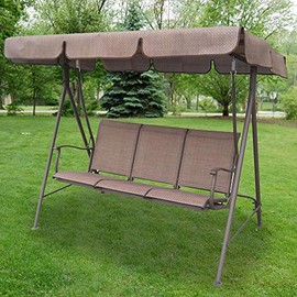 Garden Winds Replacement Canopy Top Cover for The Three Person Canopied Swing - Standard 350