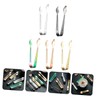 CIYODO 5pcs Stainless Steel Ice Tongs Ergonomic Multi-Function Serving Tongs