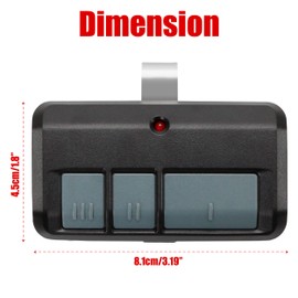 Garage Door Opener Remote Control Replacement Compatible with LiftMaster 893MAX 315/390MHZ 893LM,for Craftsman for Chamberlain, 1993 to Present Garage Clicker Model 8500, 8550, 8557, 8587