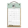 7" x 12" Wooden Refillable Dog Calendar Holder filled with