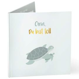 mintkind® "Oma Du bist toll" Gift Book for Grandma I Gift for Grandma I Picture Book Gift Grandma for Birthday, Christmas or as a Thank You Gift Photo Book Sayings Book Gift Idea