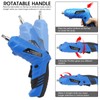 Cordless Electric Screwdriver, 3.6V Rechargeable Power Screwdriver with 47 pcs