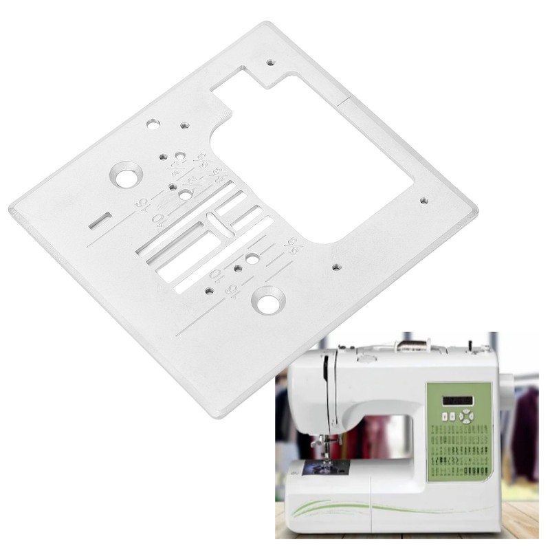 Sewing Machine Needle Plate 7.6x8.4cm Steel Needle Throat Plate for