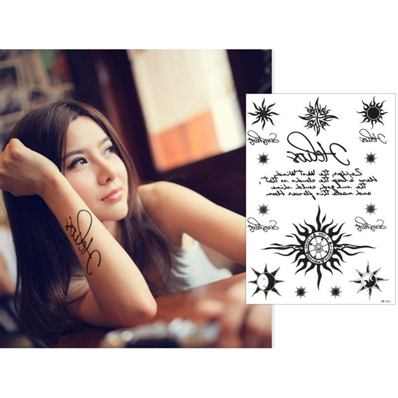 THE FANTASY Set230 Tattoo Sticker English Letters