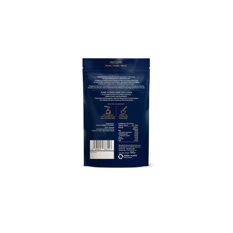 Hydrolised Collagen | Bovine | 150g Recyclable Pouch | No