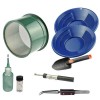 Blue Mini Gold Classifier Screen & Gold Pan Panning Kit