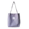 Lziizl Corduroy Tote Bag Women Canvas Shoulder Handbags Casual Big
