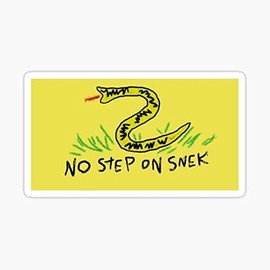 CartNest- Pack of 2 - NO Step ON Snek Sticker - Vinyl Decal for Window| Car | Motorcycle | Truck | Laptop | Any Smooth Surface | Size: 5"