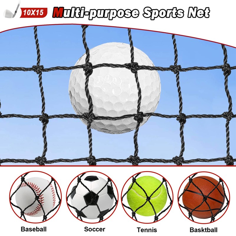 AOLIGEIJS Golf Net,Golf Practice Net,Sports Netting,Sports Practice Barrier Net,Heavy Duty