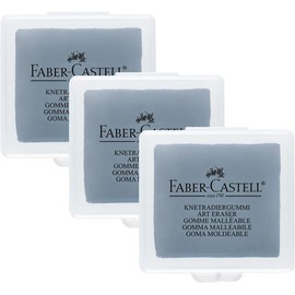 Faber-Castell Kneadable eraser in plastic box (Pack of 3)