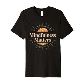 Vintage Lotus Calm Mindfulness Matters Wellness Premium T-Shirt
