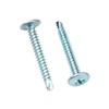 FandWay 100Pcs M4.2 * 38mm Wafer Head Self Drilling Screw,