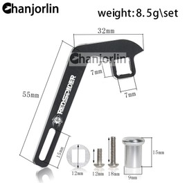 Chanjorlin 1/10 RC Crawler Car TRX-4 Aluminum Transmitter Steering Wheel Trigger One-Handed Control Adapter Upgrade Parts for 1:10 Scale Crawler Car Traxxas TQi Transmitter TRX4 TRX6 TRX-4M (Red)