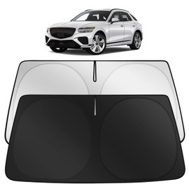 TAUYANG Windshield Sun Shade Custom for Genesis GV70 2022 2023 2024 Front Window Sunshade, Car Windshield Sun Visor Cover Foldable with Storage Bag