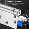 (2 Pack) Self Closing Door Hinge, 6 inches,Auto Closing Spring