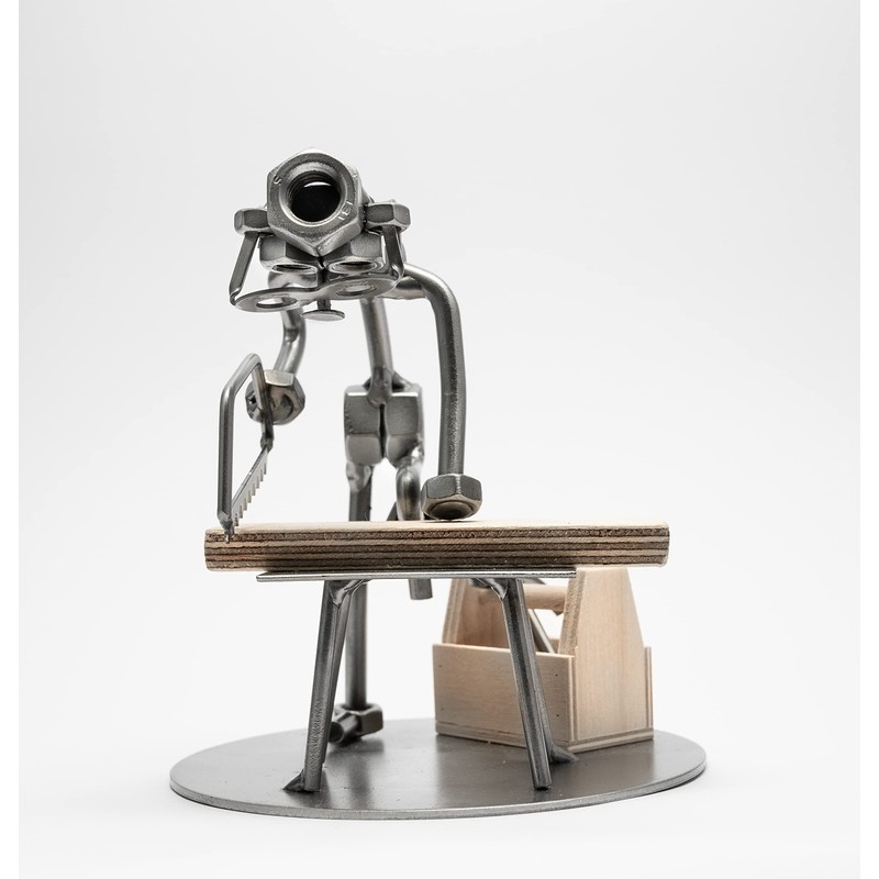 STEEMO Original Screw Man Figure: Carpenter's Carpenter's with Handsaw, Tool