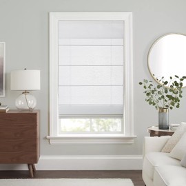 Cordless Light Filtering Roman Shades for Indoor Windows, Bedroom, Nursery, Home, Office, Room Darkening, Thermal Insulated & UV Protection, Easy Install