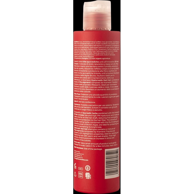 Gyada Cosmetics Hyalurvedic Red Hair Colour Shine Shampoo, 200 ml