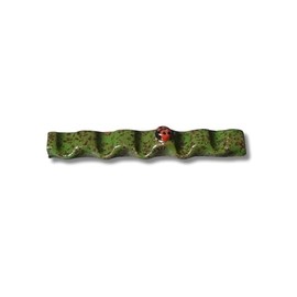 Artist Paint Brush Rest Holder with Ladybug Design - Ideal for Painters, Hobbyists | Premium Art Supplies Accessory & Unique Gift Idea (Dark Green - Ladybug)