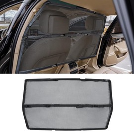 LITTOU Car Dog Barrier Net for Large SUV Trunk 56" More Coverage Car Pet Back Seat Divider with See Through Mesh Cargo Area Gate for Dog (L)