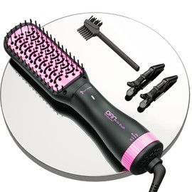 DAN Technology Travel Hair Dryer Brush, Small Blow Dryer Brush, Blow Dry Round Brush,Ceramic hot Brush,one Step Hair Dryer and volumizer,2 inch Small Brush Hair dryers for Women,125V