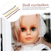 Baluue 2sets Doll Eyelashes Diy Kit Non-toxic Lashes for Doll