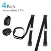 Safety 1st Furniture Strap, 4PK, One Size, Black, 4 Straps