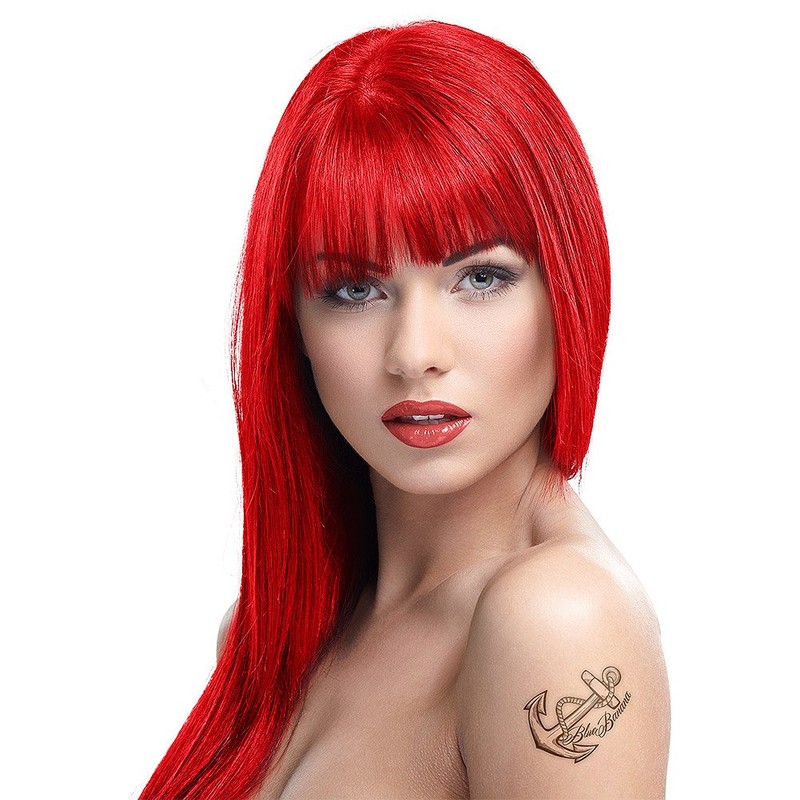 2x Crazy Color Semi-Permanent Hair Dye 2x 100ml (Fire Red)