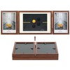 TOFOREVO Three Picture Frame 4x6 and 5x7 Wooden Hinged Folding